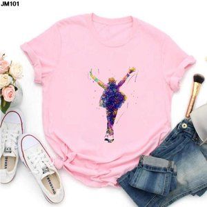 King Of Music Pop Michael Jackson Printed T-shirt Summer Women Short Sleeve T Sh